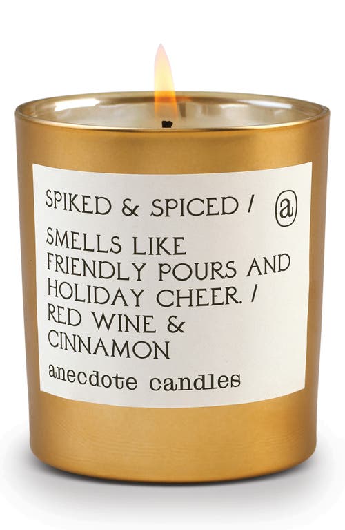 Anecdote Candles Spiked & Spiced Candle In Gold