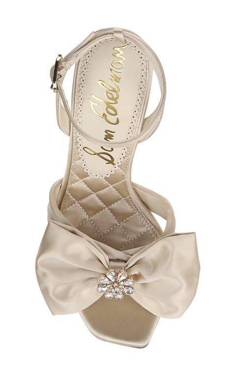 Sam Edelman Lexi Bow Ankle Strap Sandal In White