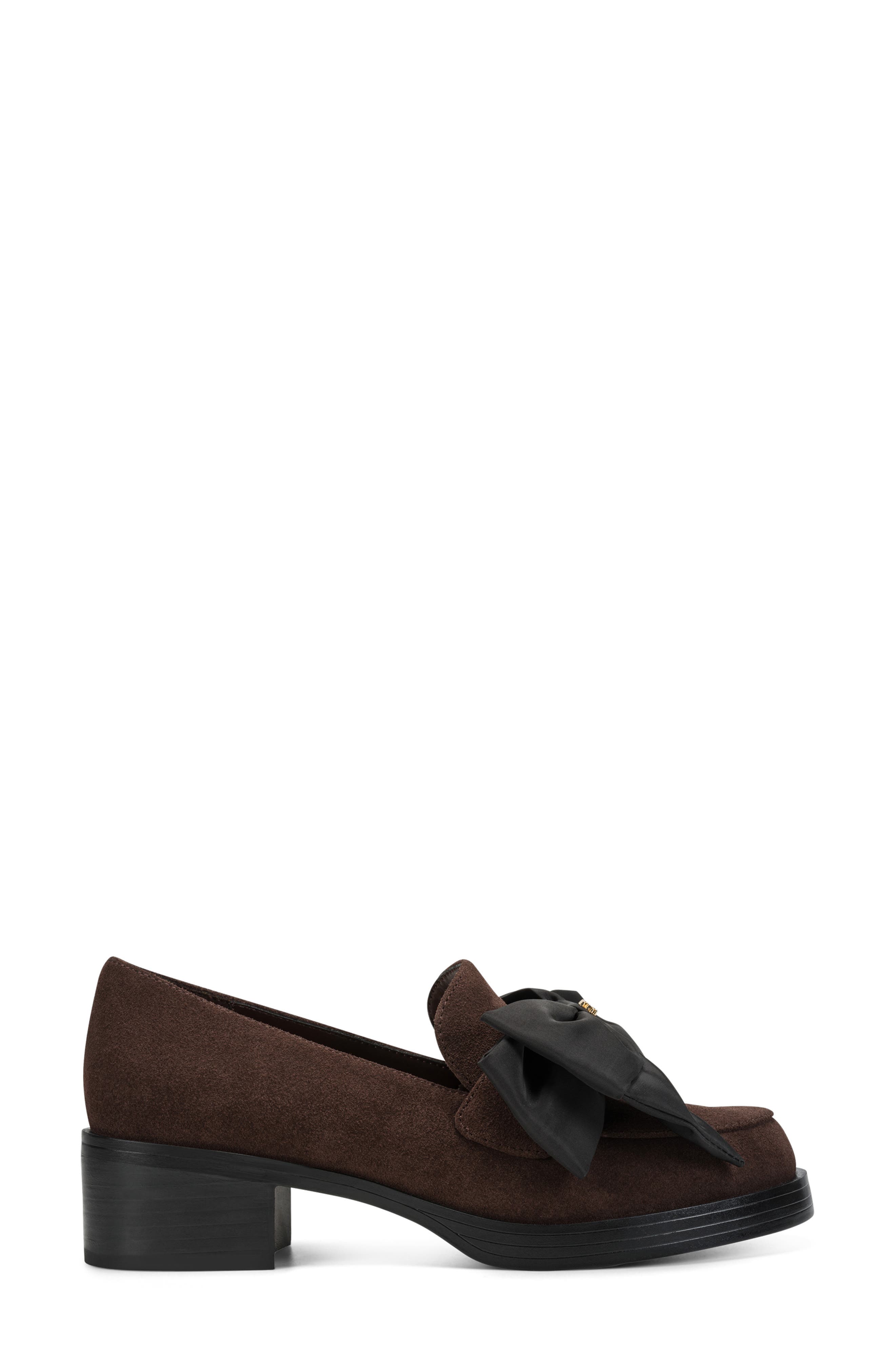 Camilia Bow Loafer, Alternate, color, CANYON BROWN