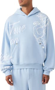 True Religion Tiger Script Boxy Hoodie