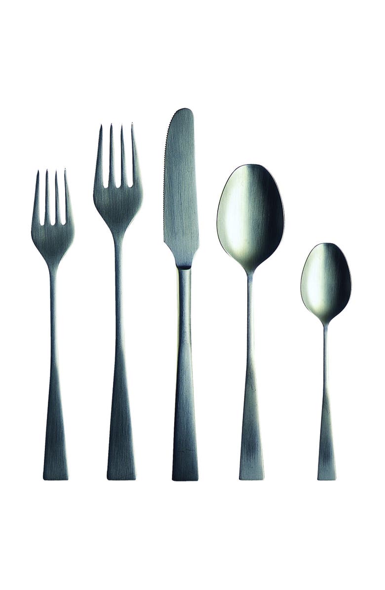 Mepra Italia Flatware Set - 20 Pieces, Main, color, Ice Silver