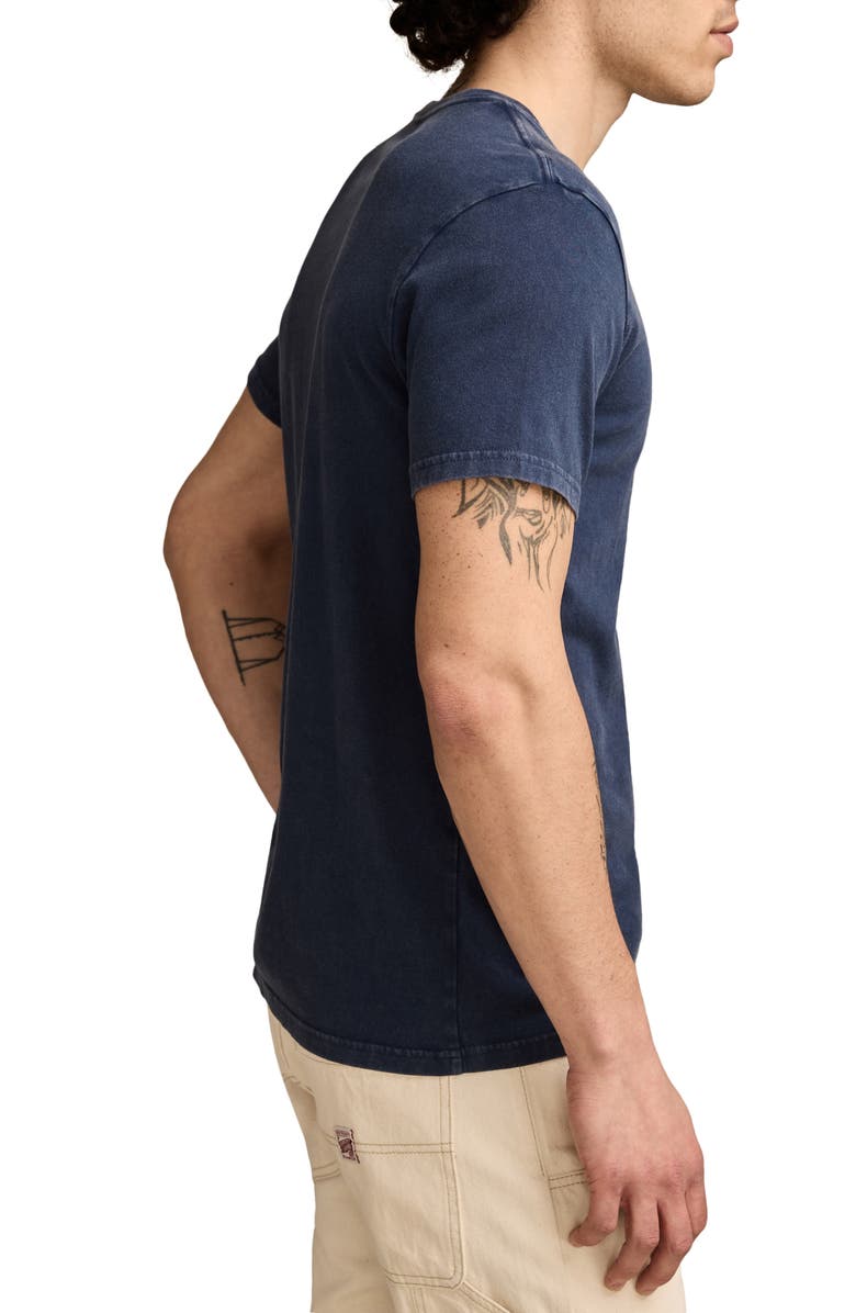 Lucky Brand Kiss My Ace Cards Embroidered T-Shirt, Alternate, color, Dress Blues