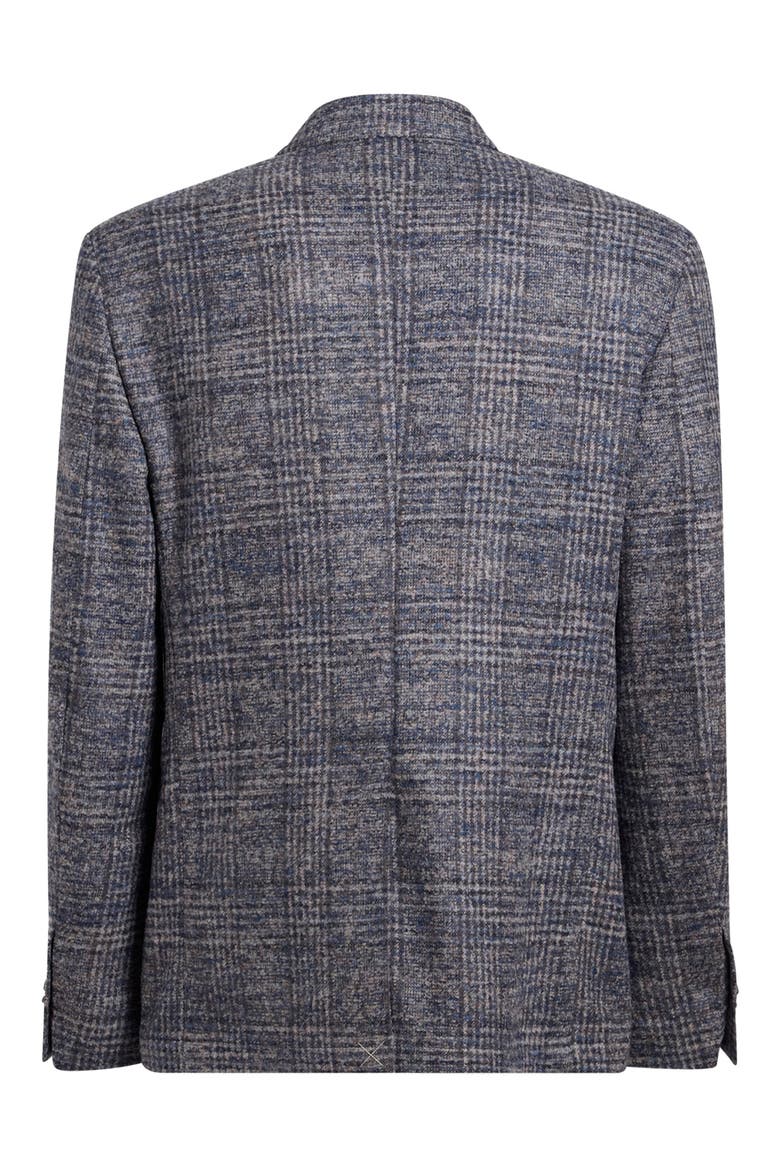 Plaid Alpaca Blend Sport Coat, Alternate, color, MULTICOLOUR ON PALE BLUE