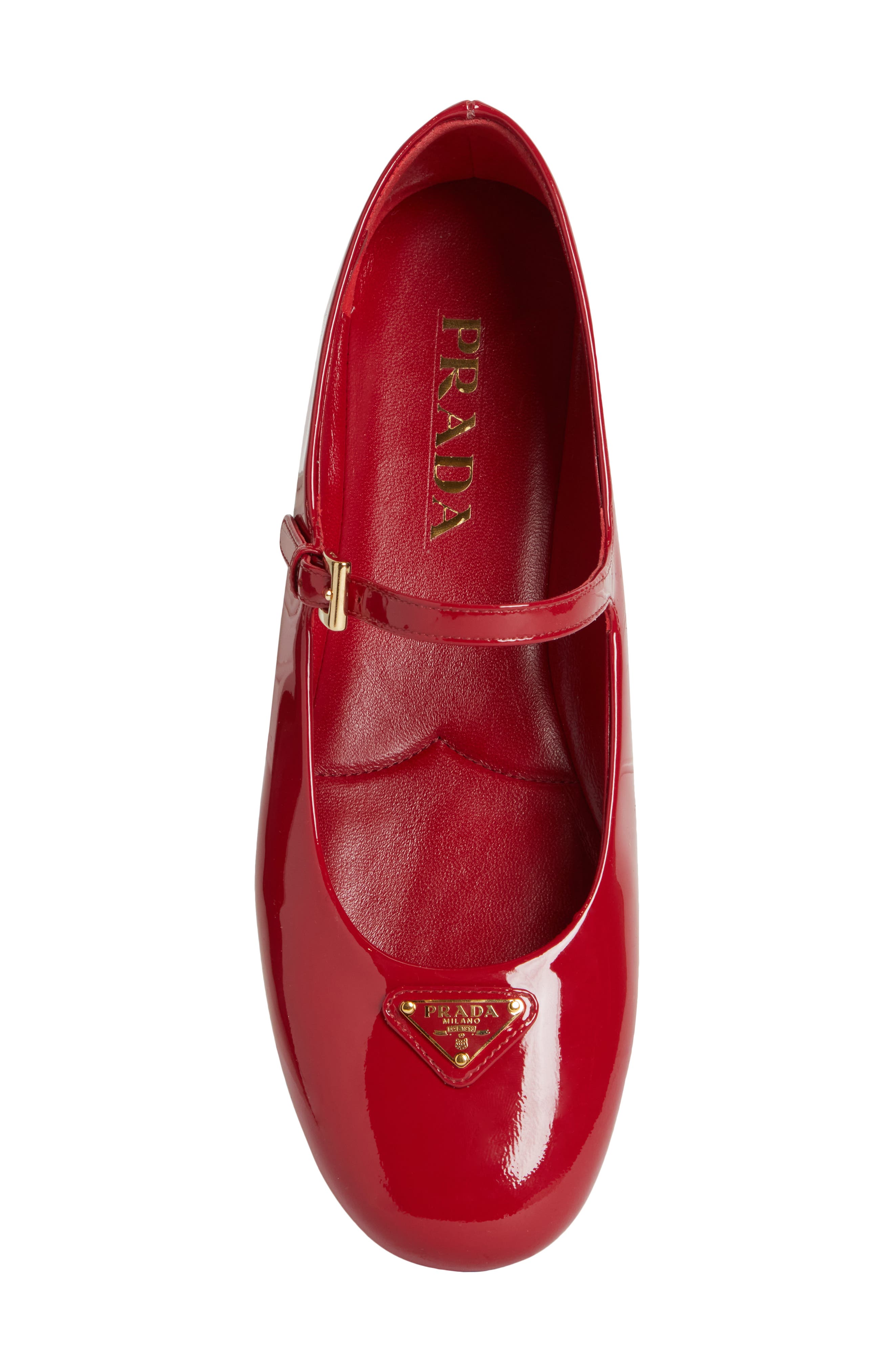Prada Ballerine Mary Jane Flat, Alternate, color, 
