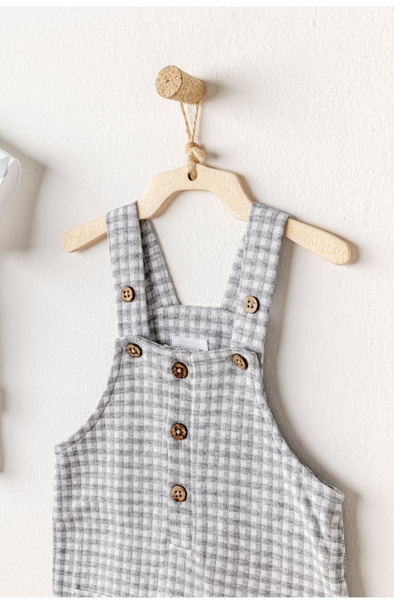 Andy Wawa Little King Gingham Jumpsuit Set, Alternate, color, 
