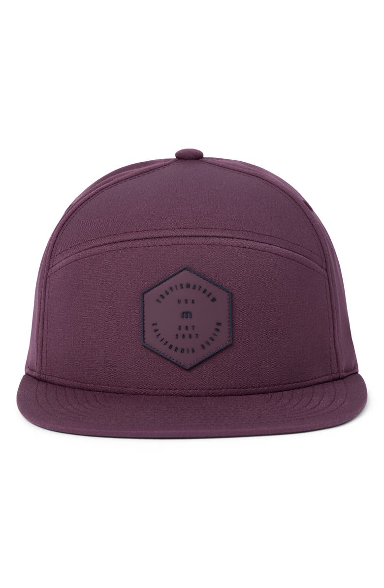 TravisMathew Triple Threat Snapback Baseball Cap, Alternate, color, Mauve Wine