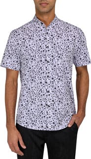 Brooklyn Brigade Abstract Floral Performance Shirt