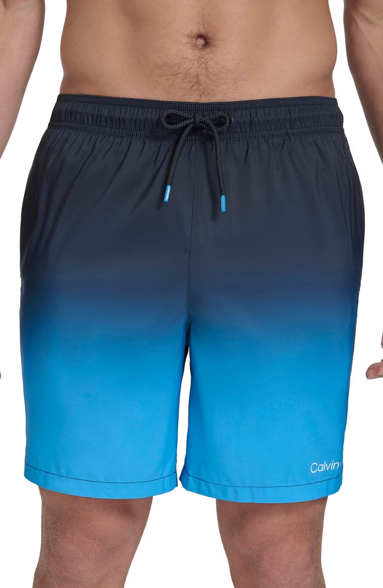 Calvin Klein Sky Gradient Core Volley Swim Trunks, Alternate, color, 