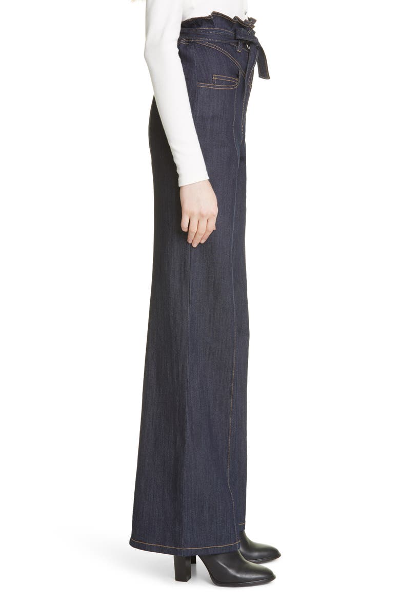 Wendy Paperbag Waist Wide Leg Jeans, Alternate, color, INDIGO