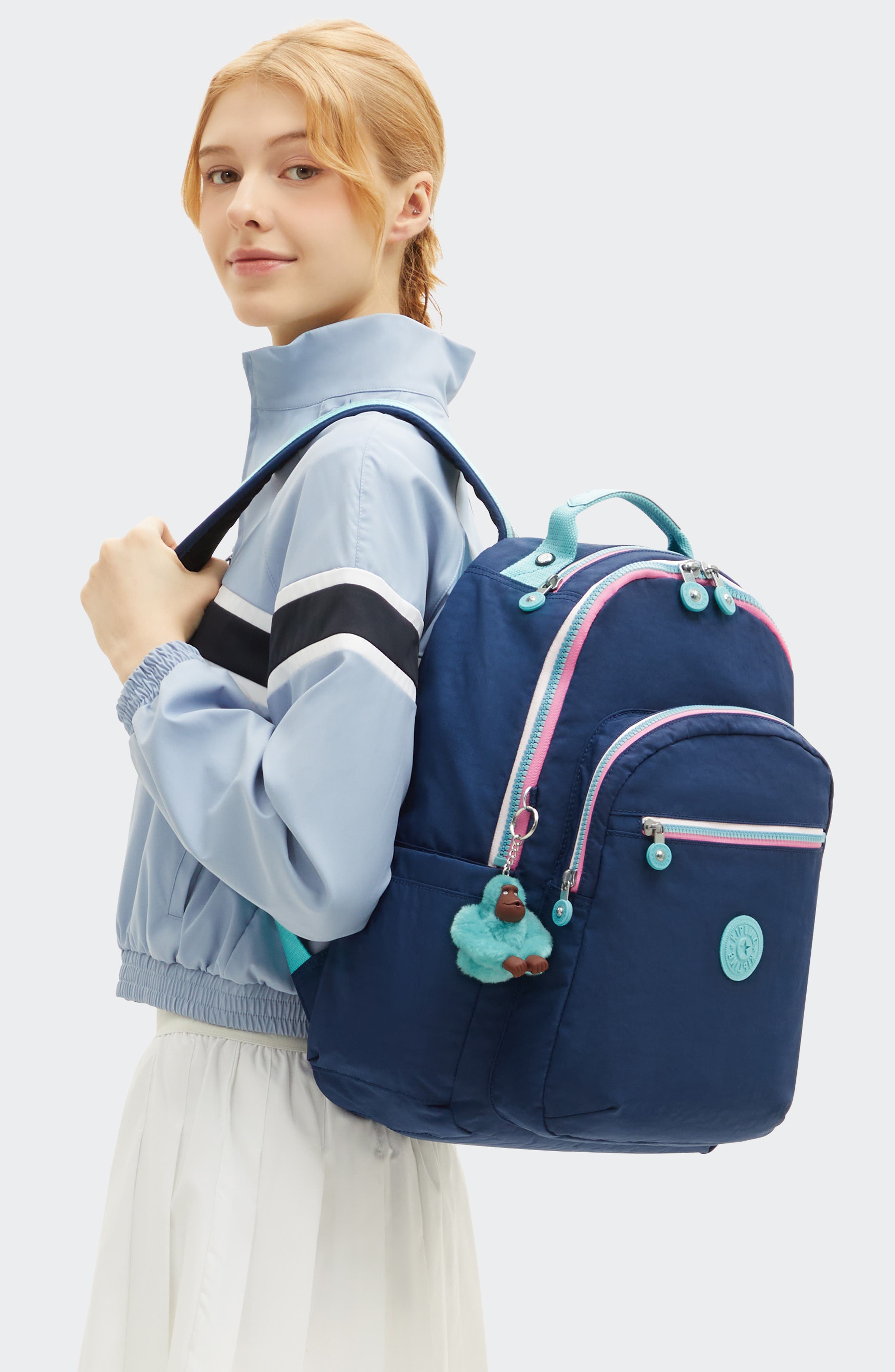 Kipling Kids' Seoul Backpack, Alternate, color, Resort Navy
