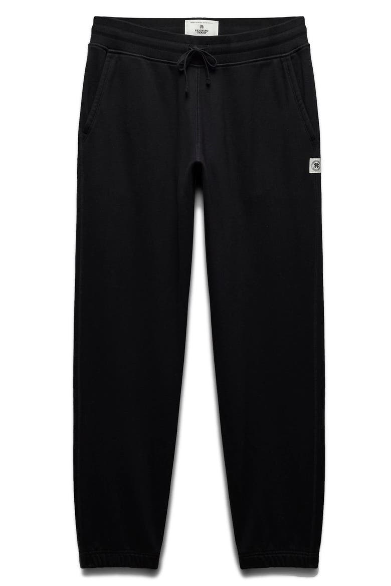 Midweight Terry Standard Sweatpants, Alternate, color, BLACK