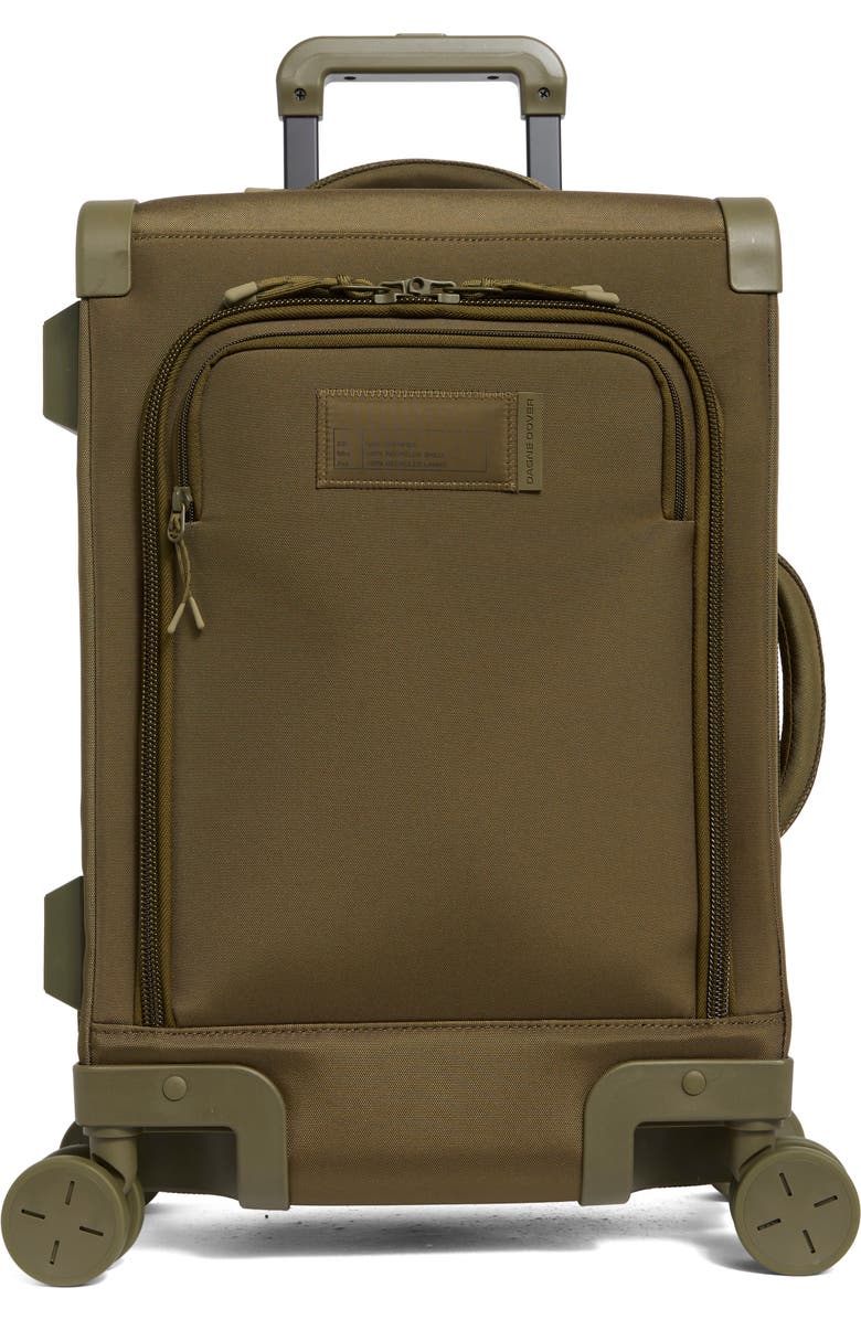 Dagne Dover Seattle Carry-On Rolling Suitcase, Main, color, Dark Moss