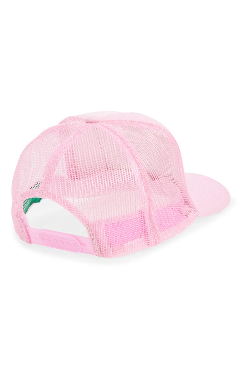 Friday Feelin’ Overthinker Trucker Hat, Alternate, color, Light Pink