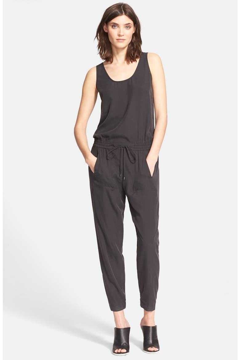 Sleeveless Jumpsuit, Main, color, BLACK
