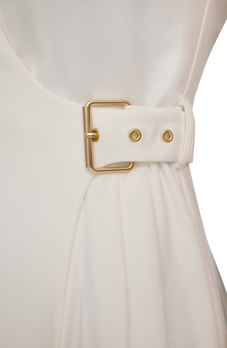 Sleeveless Side Buckle Wrap Dress