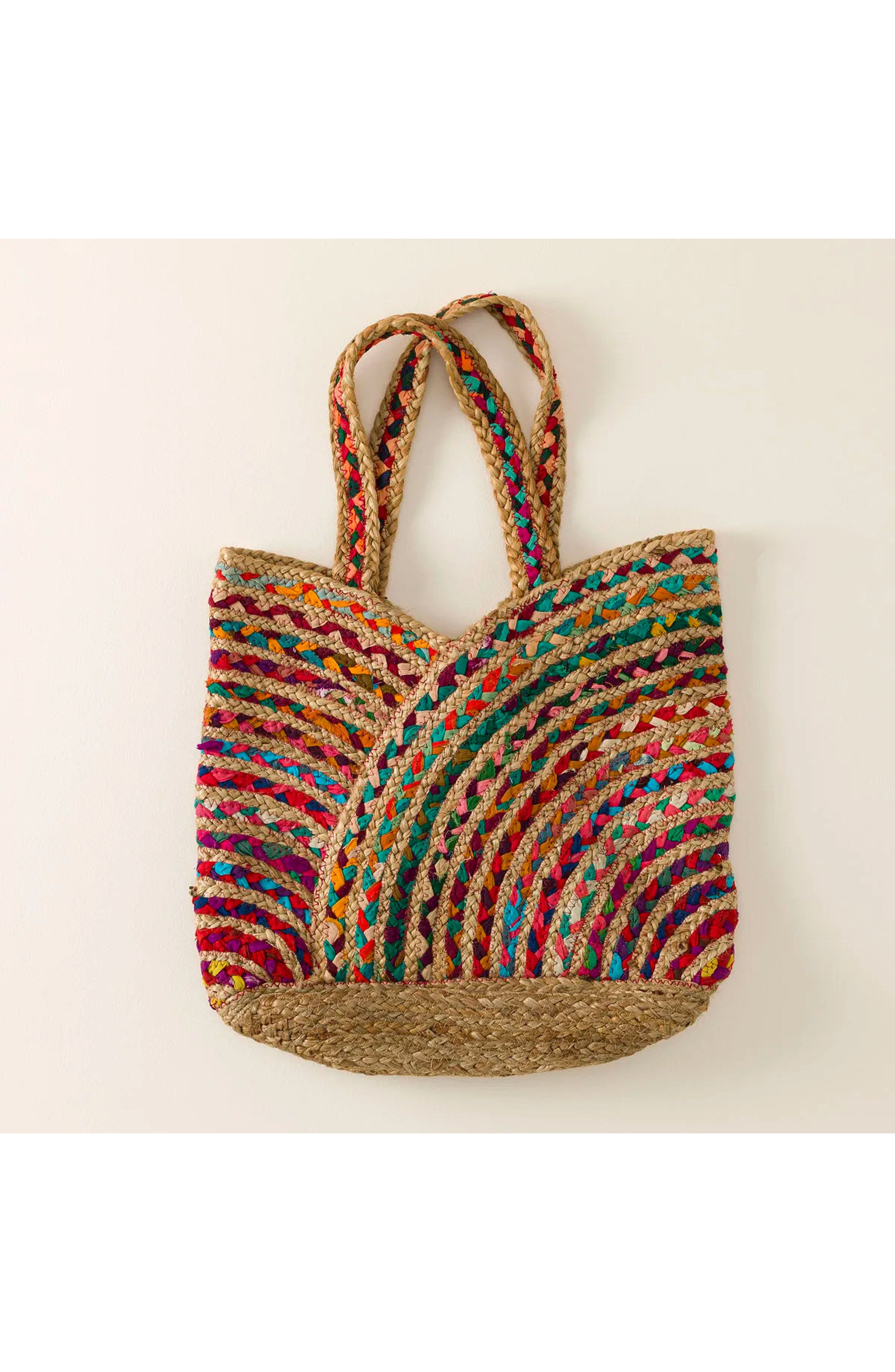 Repurposed Sari Carry-all Bag, Alternate, color, Multi