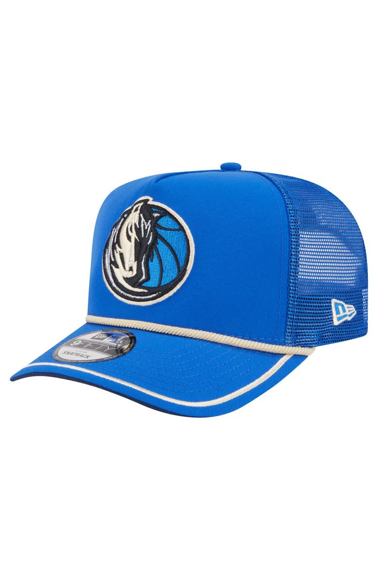 New Era Men's New Era Blue Dallas Mavericks Vintage Team Rope A-Frame 9FIFTY Snapback Hat, Main, color, Blue