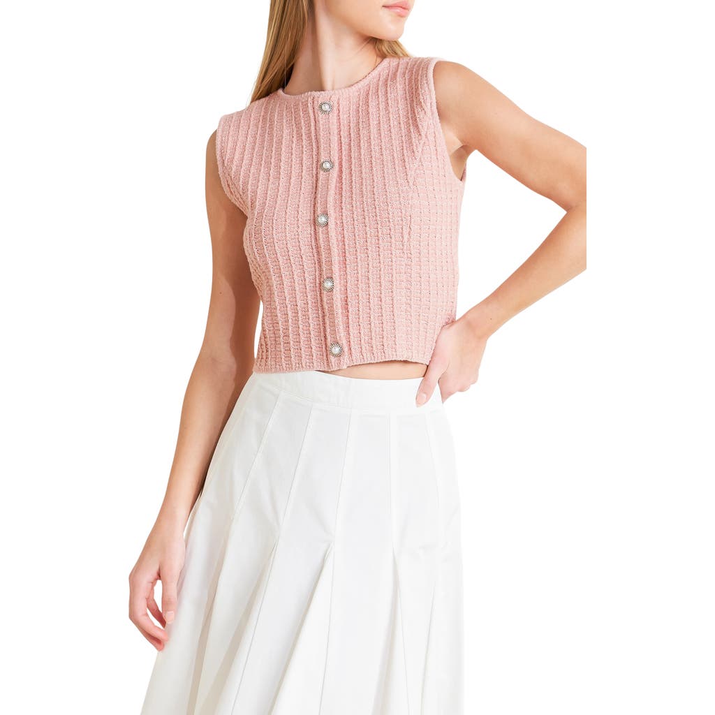 Freemarket Ribbed Knit Sweater Tank In Pink