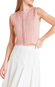 FREEMARKET Ribbed Knit Sweater Tank