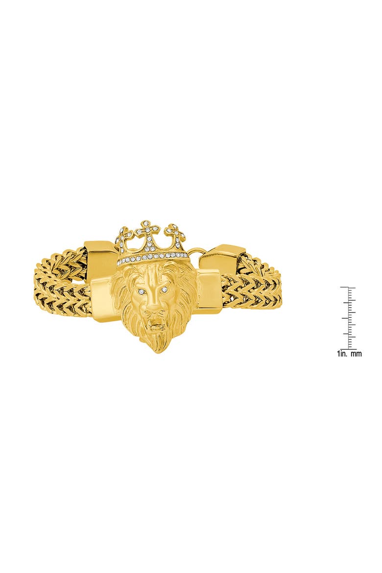 Crystal Lion Bracelet, Alternate, color, YELLOW