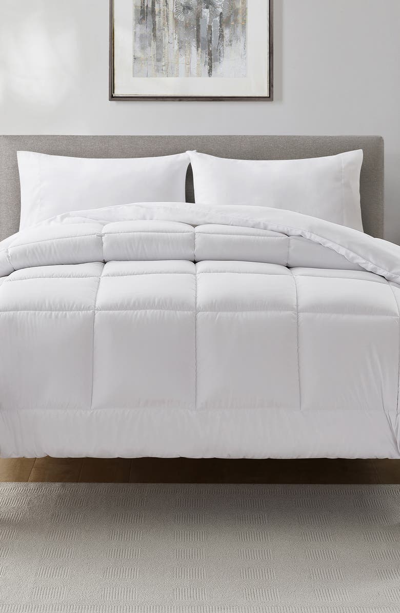 VCNY HOME Perry Ellis Portfolio Down Alternative Comforter, Alternate, color, White