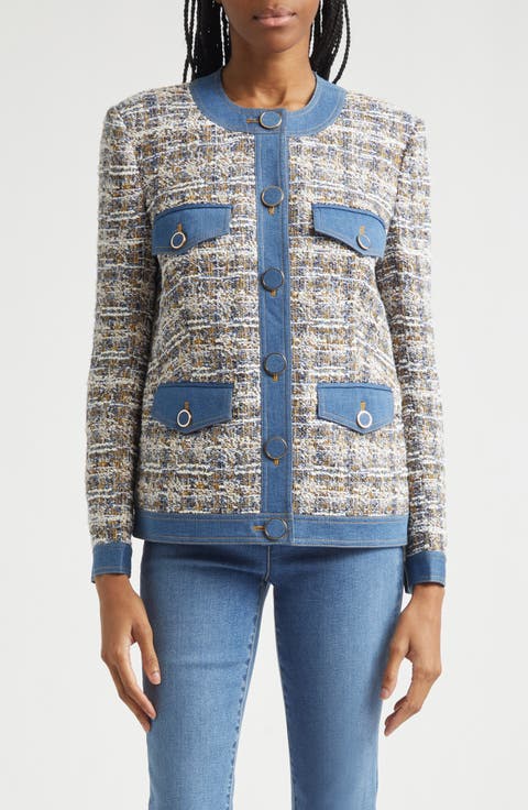 Ainslee Tweed & Denim Jacket