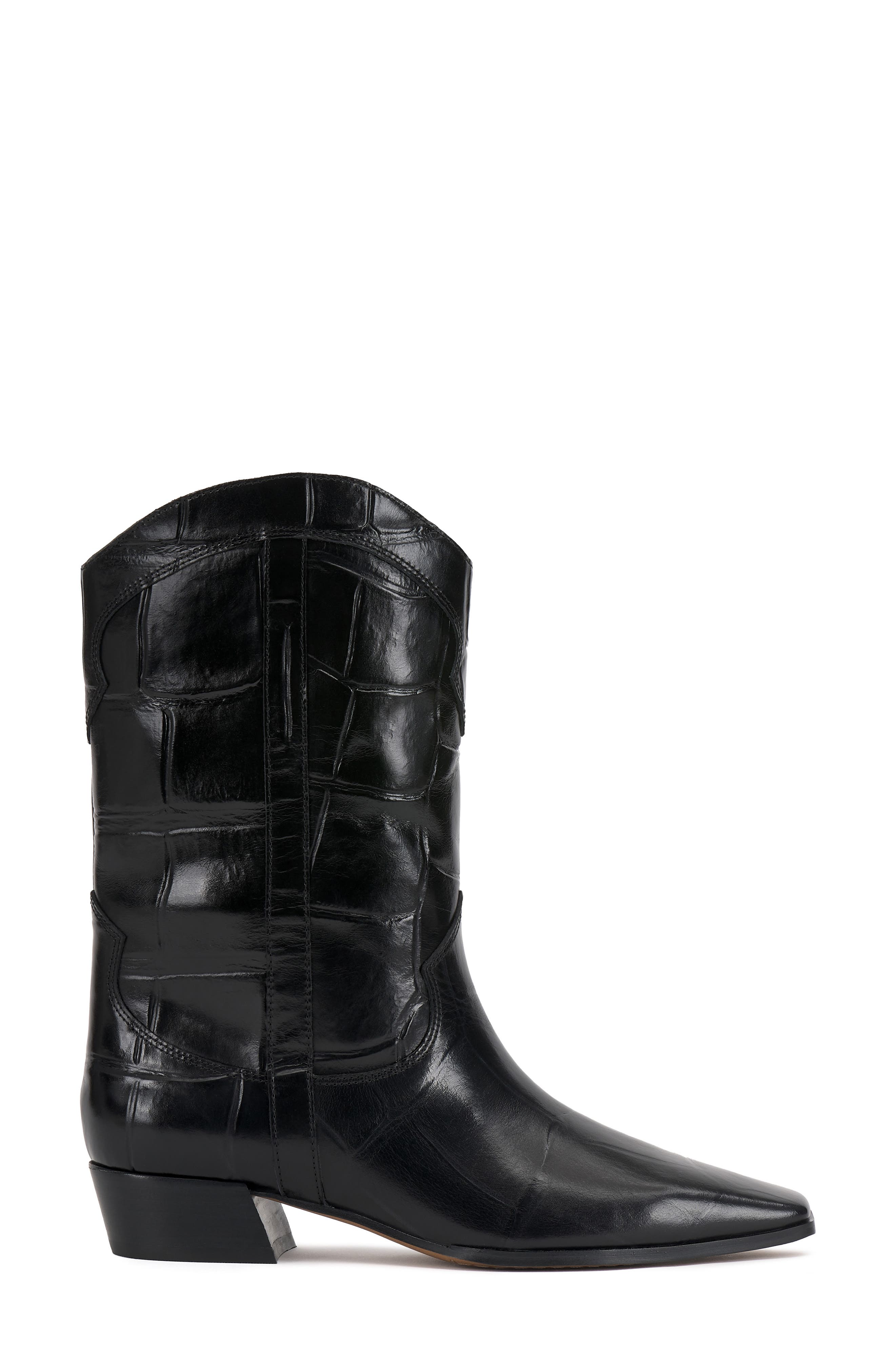 Prilie Western Boot, Alternate, color, BLACK