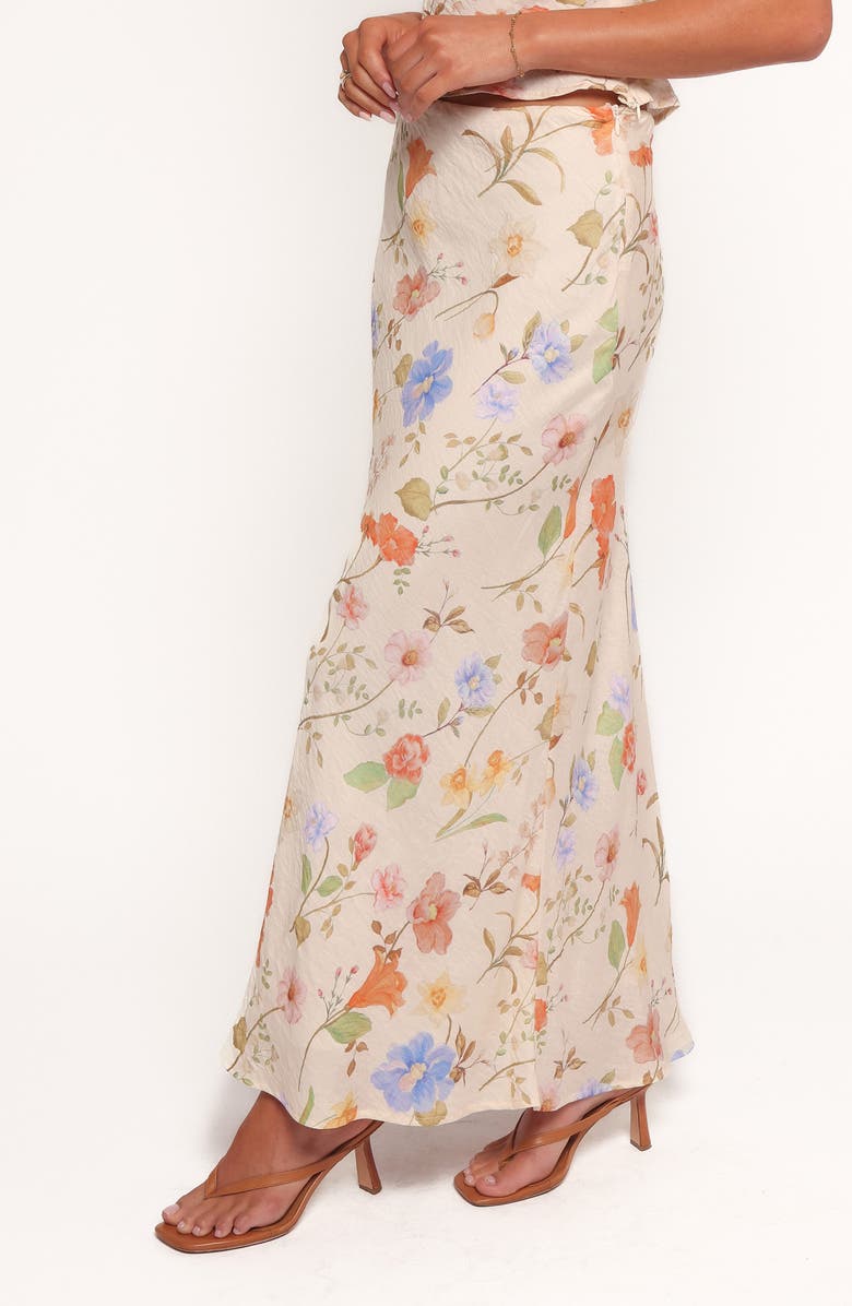 Petal & Pup Giarda Floral Print Crinkle Maxi Skirt, Alternate, color, Floral