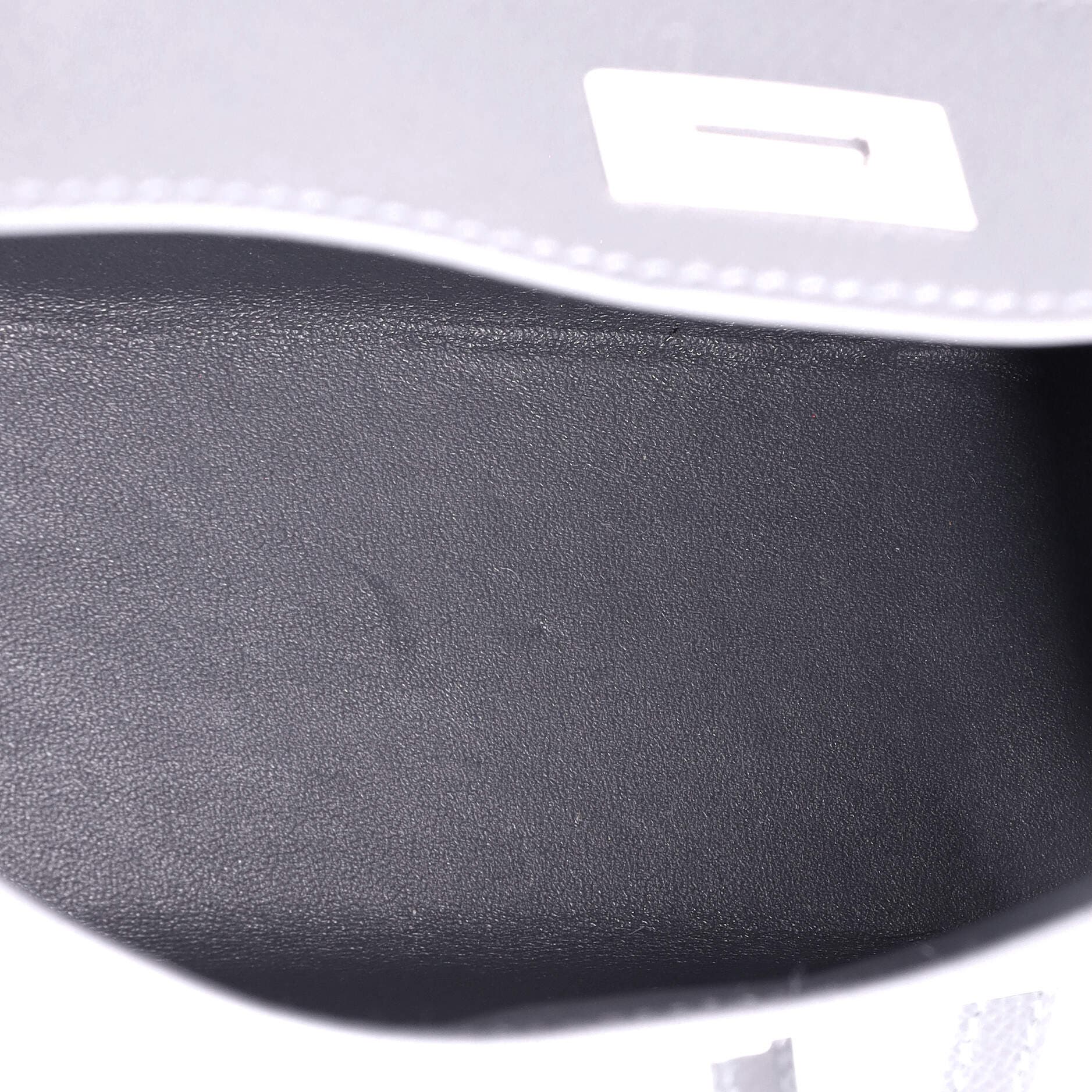 Pre-Owned Hermes Kelly Mini II Bag Grey Epsom with Electrum Hardware 20, Alternate, color, 