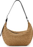AllSaints Luna Woven Straw Shoulder Bag