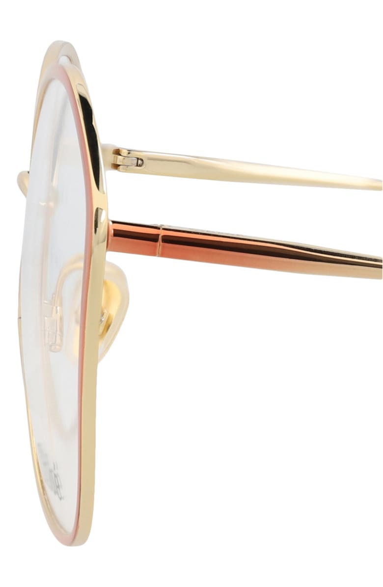 Chloé 57mm Square Optical Glasses, Alternate, color, Nude Nude Transparent