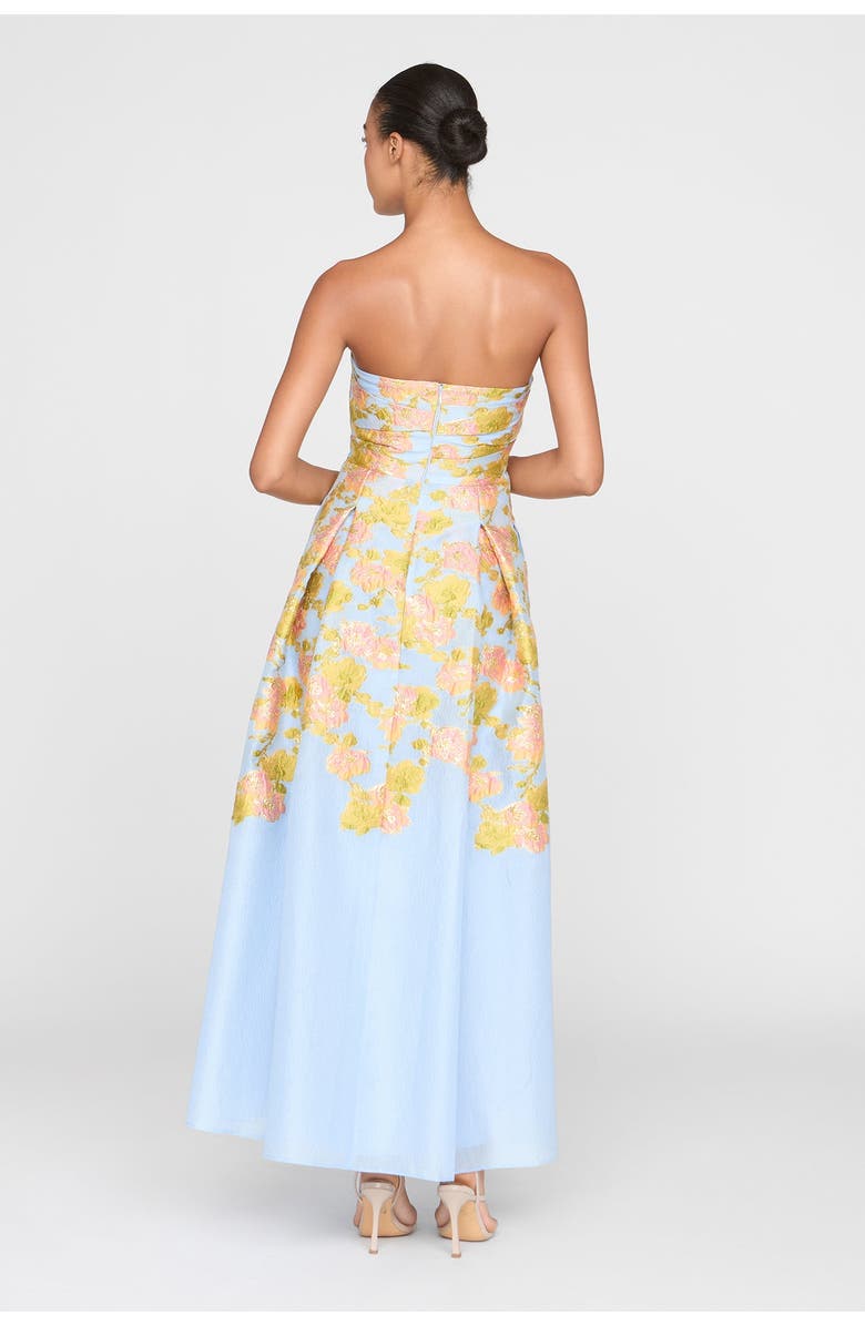 Theia Leia Jacquard Dress, Alternate, color, Serenity Blue