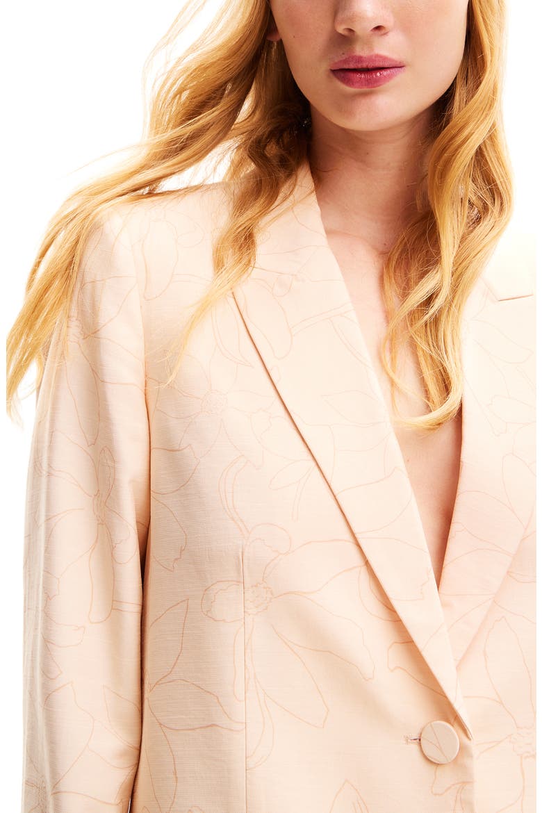 Floral Blazer, Alternate, color, WHITE