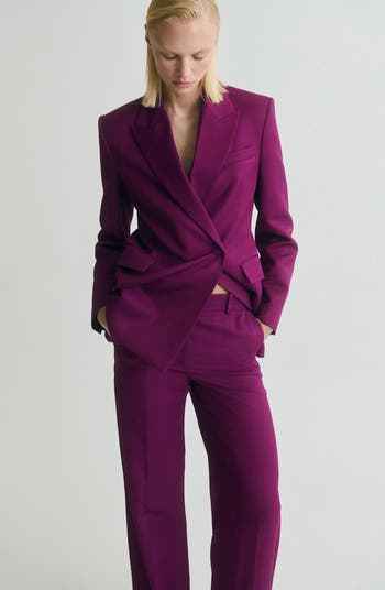 Straight Leg Suit Trousers