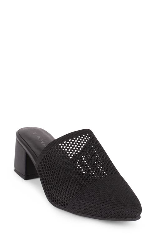Tahari Santorini Knit Mule In Black