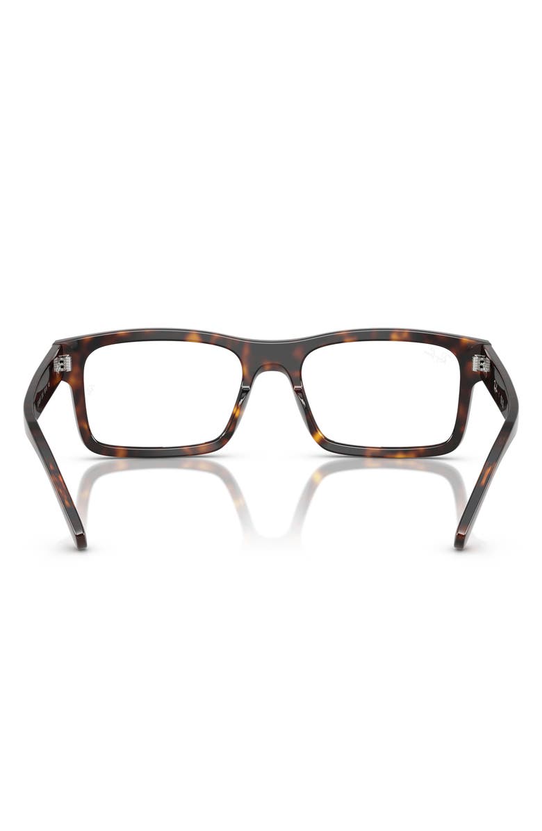 Ray-Ban 54mm Rectangular Optical Glasses, Alternate, color, Havana