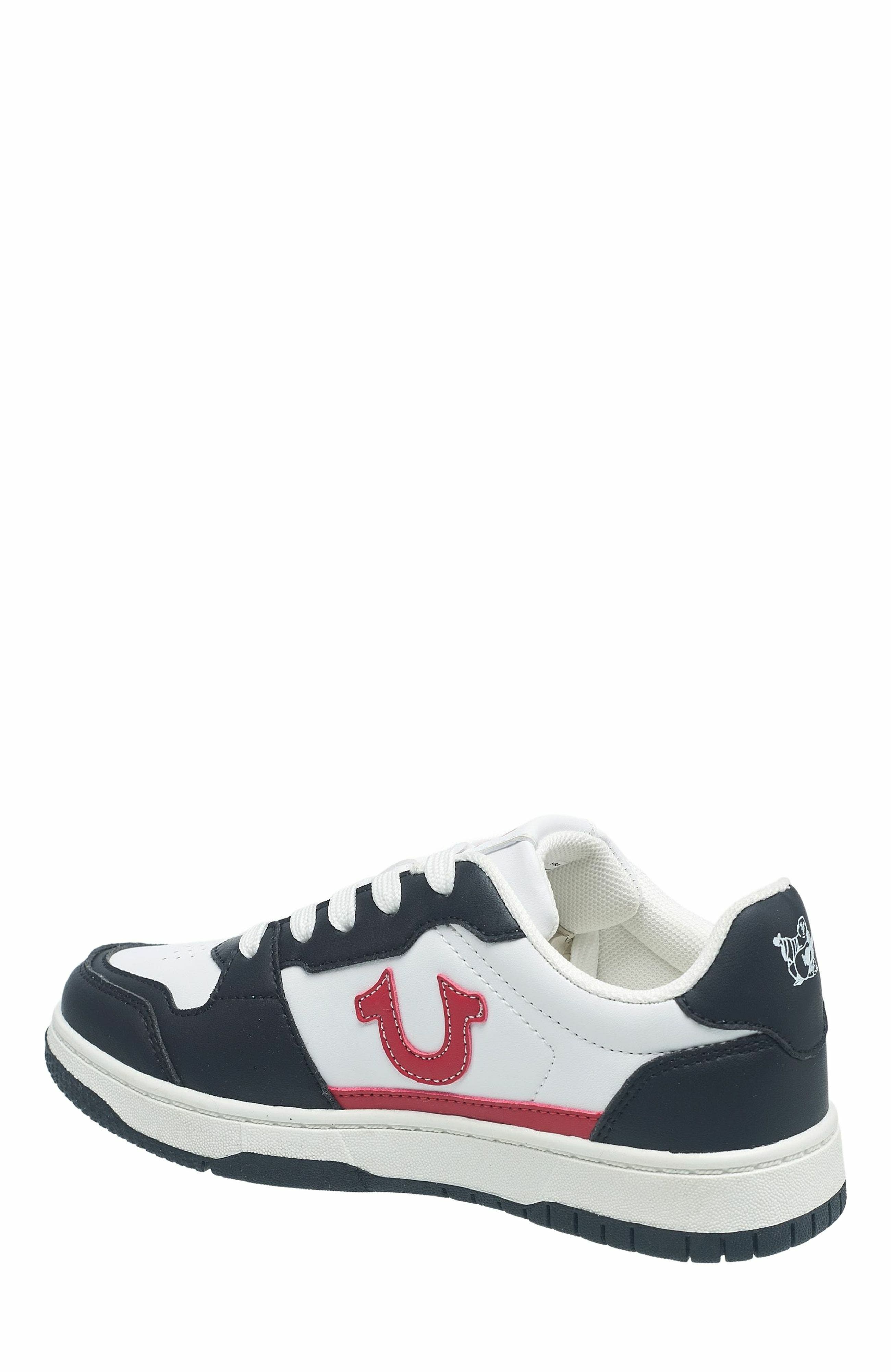 True Religion Boy
s Arthur Court Sneaker, Alternate, color, White/Red