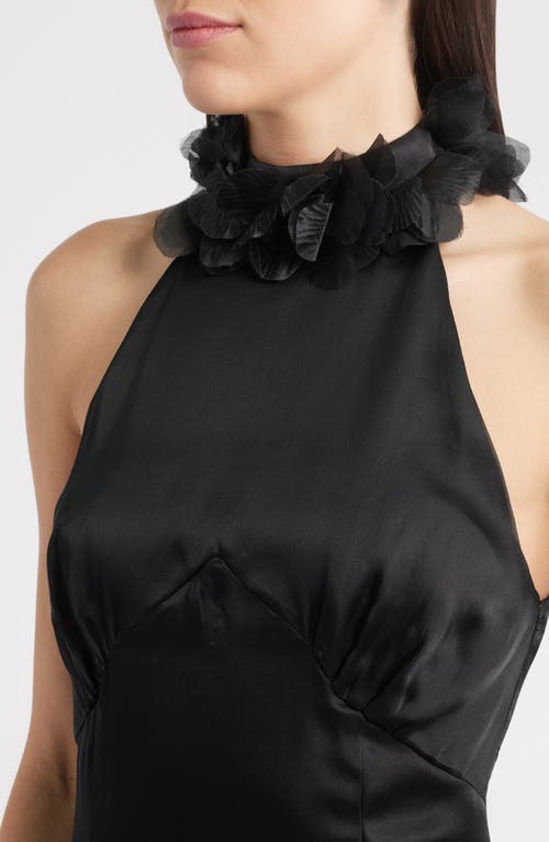 Sonya Moda Noelle Floral Collar Sleeveless Gown