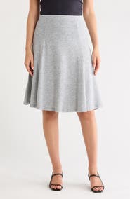 GO COUTURE Flared Pull-On Midi Skirt