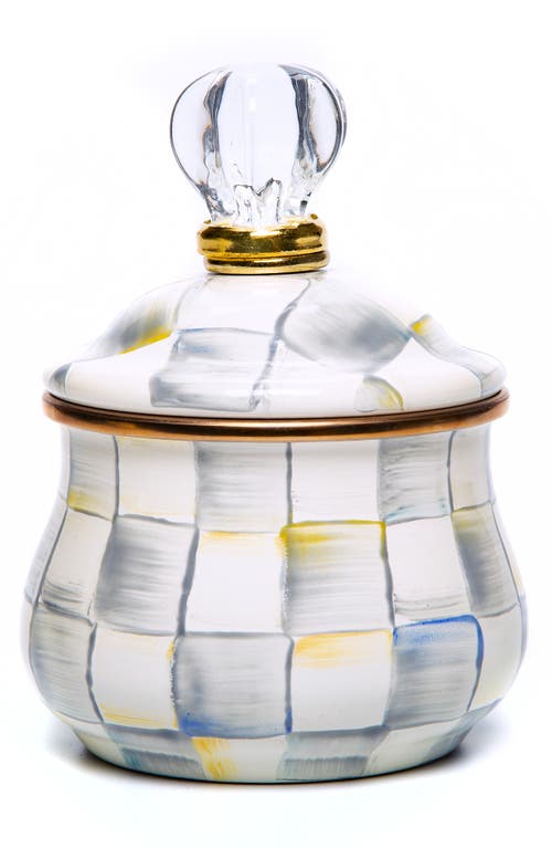 Mackenzie-childs Mackenzie Childs Sterling Check Lidded Sugar Bowl