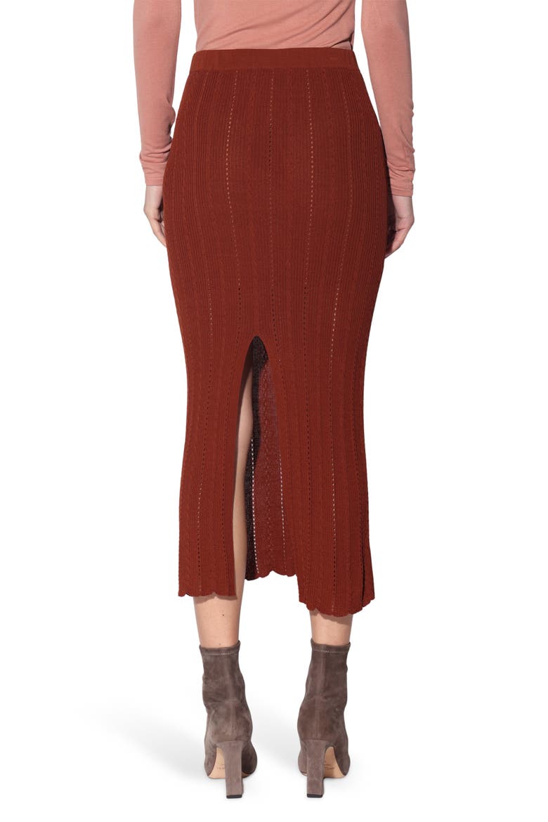 Posey Midi Skirt, Alternate, color, TERRACOTTA