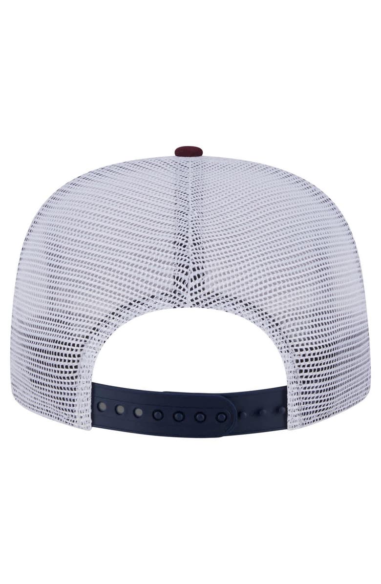 New Era Men's New Era Navy/Red Denver Nuggets Throwback Dye Golfer Snapback Hat, Alternate, color, Navy