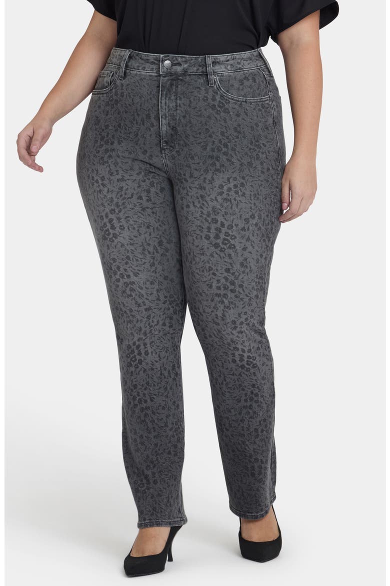 Marilyn High Waist Straight Leg Jeans, Main, color, GREY DANIELA DITSY