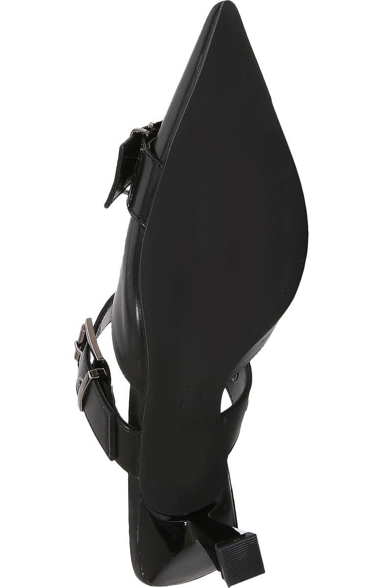 BERNESS Archer Pointed Toe Kitten Heel Mule, Alternate, color, Black