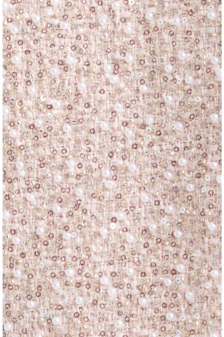 Ilaria Embellished Tweed Cropped Jacket, Alternate, color, BLUSH