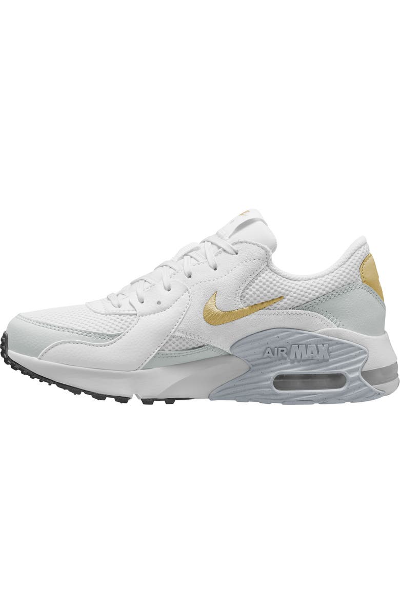 Nike Air Max Excee Sneaker, Alternate, color, White/ Gold/ White/ Black