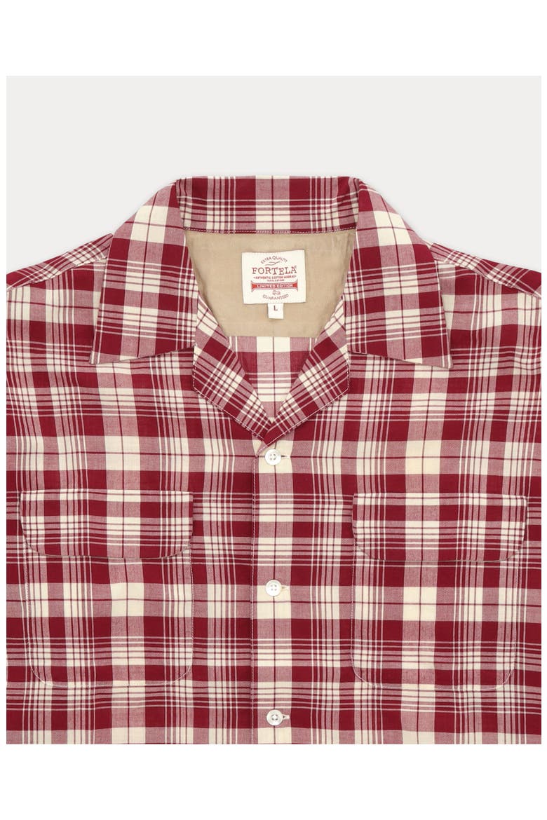 Baker Tartan Check Shirt, Alternate, color, Red
