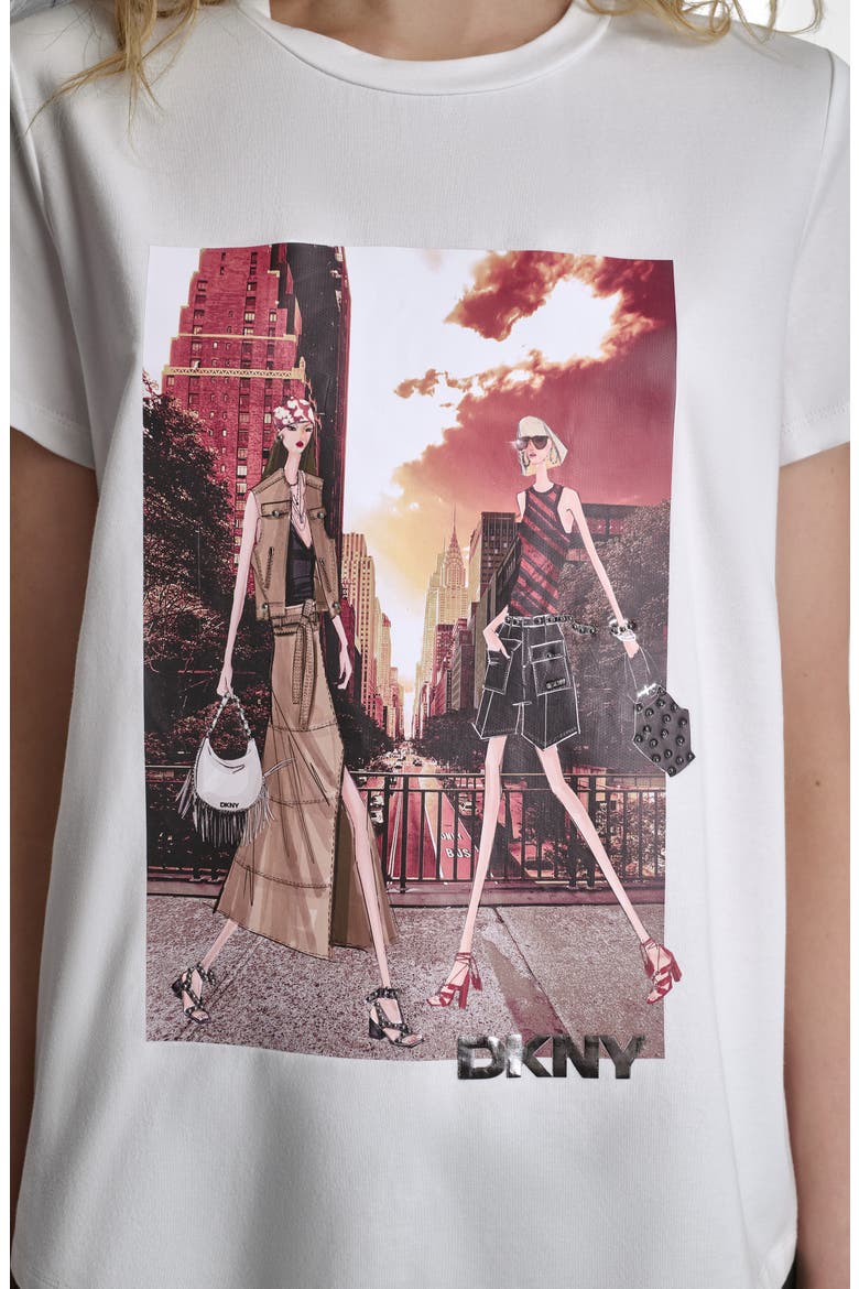 Manhattan Henge Conversation Cotton Blend Graphic T-Shirt, Alternate, color, WHITE