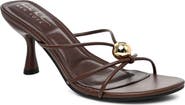 Nicole Miller Rolled Strap Heeled Sandal