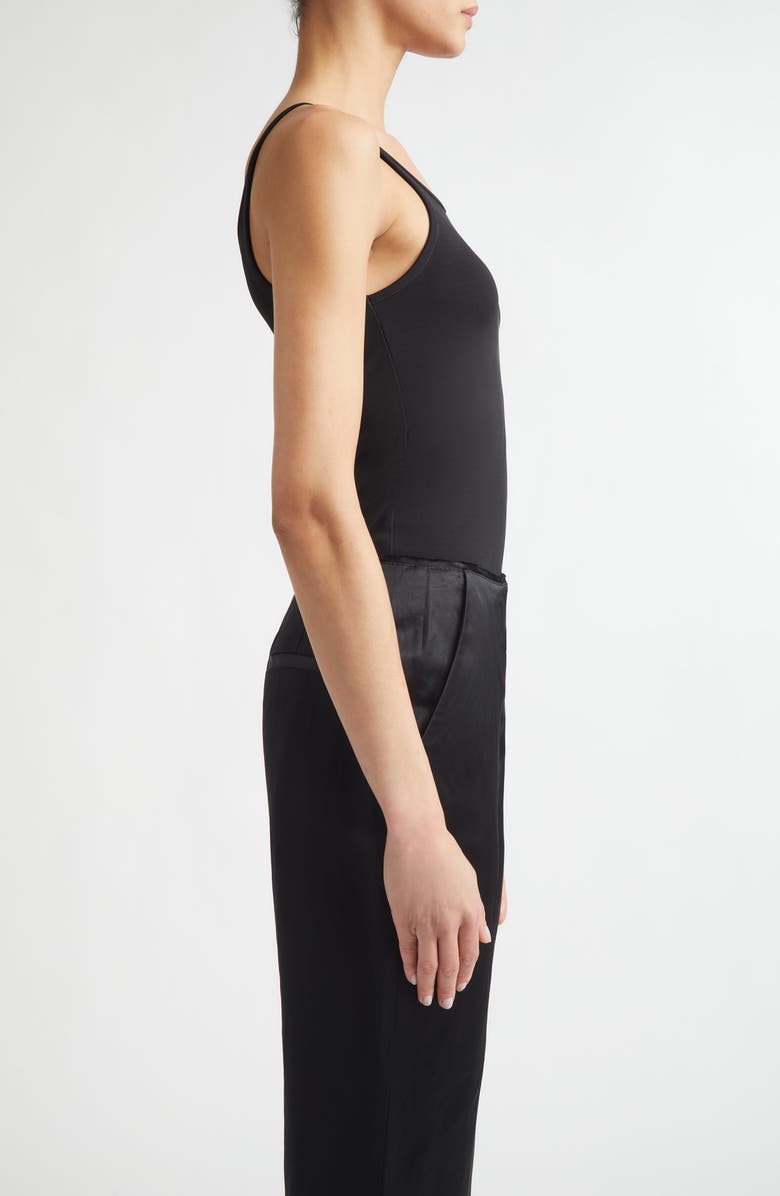 TOTEME Fluid Scoop Neck Jersey Tank, Alternate, color, Black